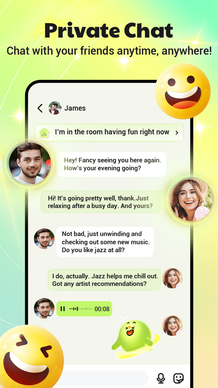 infun Group Voice Chat Rooms