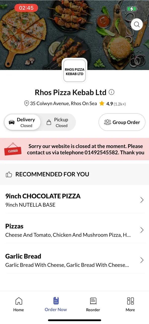 Screenshot #2 pour Rhos Pizza Kebab Ltd