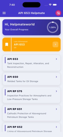 API 653 helpmate Screenshot 2 of 8