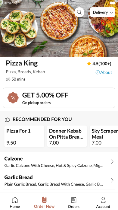 Pizza King, Screenshot