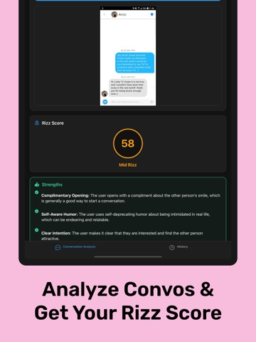 RIZZ COACH: AI Dating Expert iPad screenshot