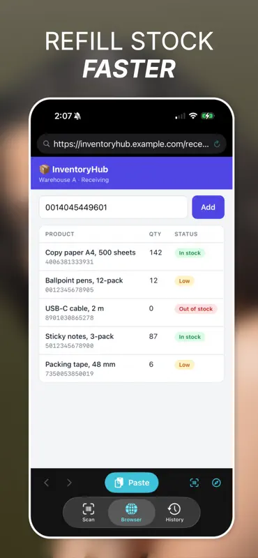 Barcode Copy: Scan Barcodes screenshot 2 of 4