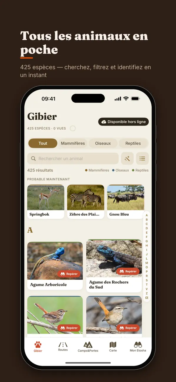 Screenshot #2 pour Etosha Safari: Carte & Guide