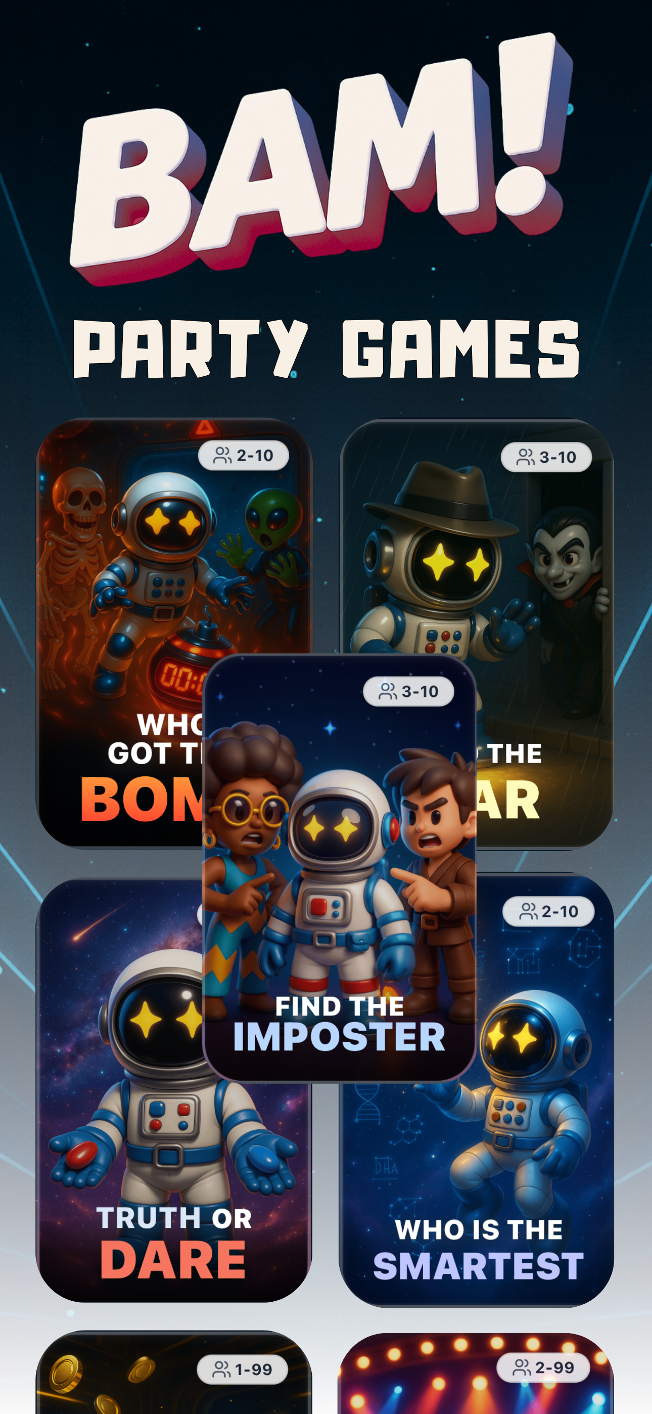 Imposter & Party Games - BAM!