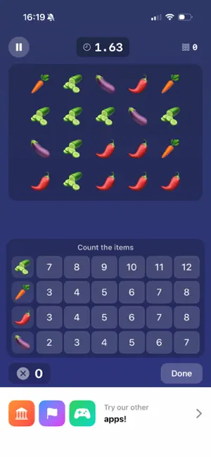 Counting Items: Brain Training screenshot 1