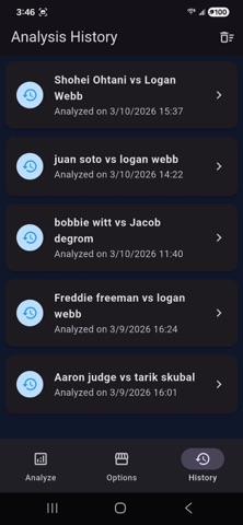 ML Baseball Batter vs. Pitcher screenshot