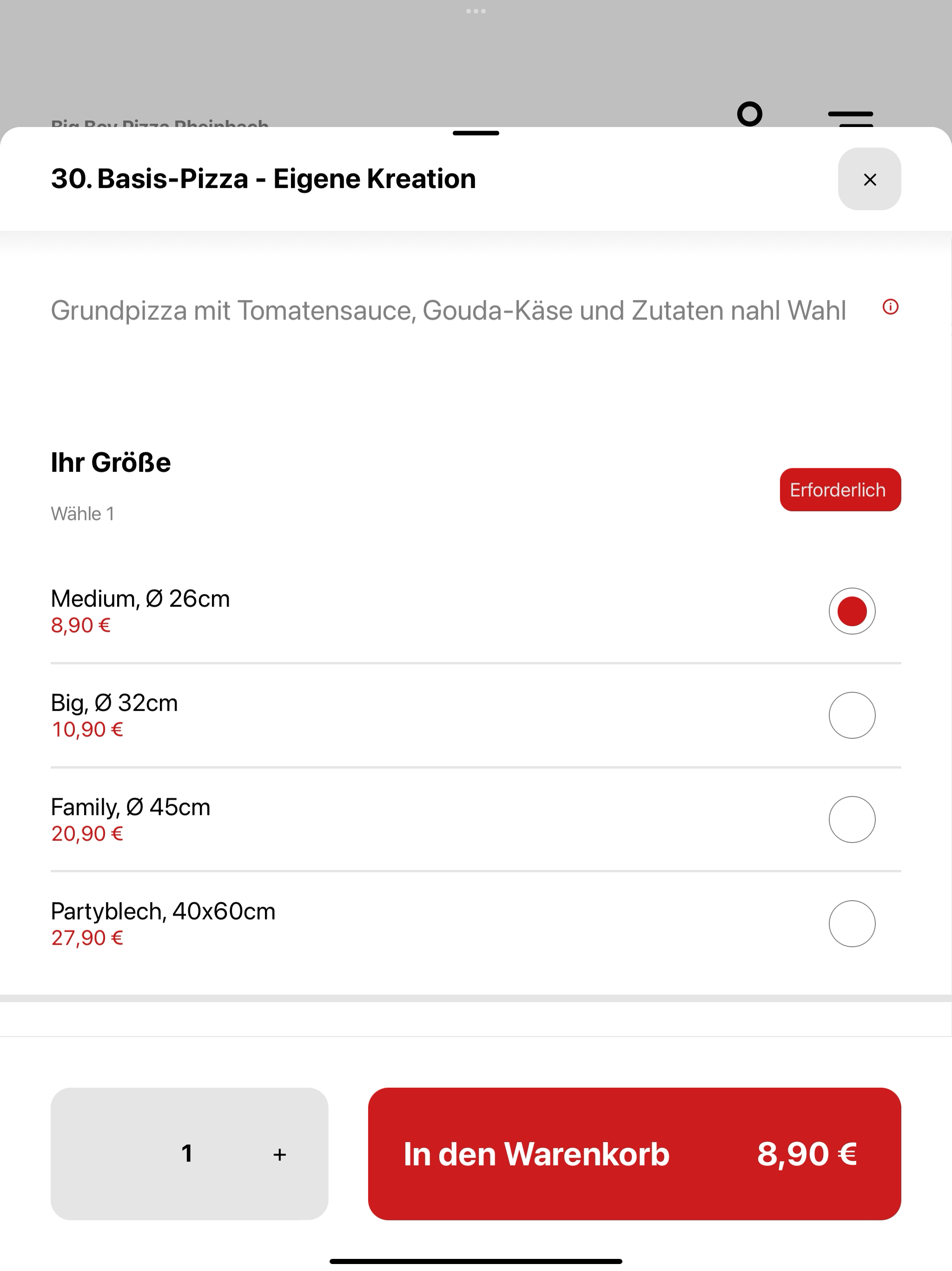 Big Boy Pizza Rheinbach