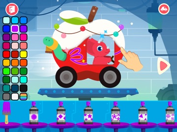 Dinosaur Car games for kids iPad screenshot