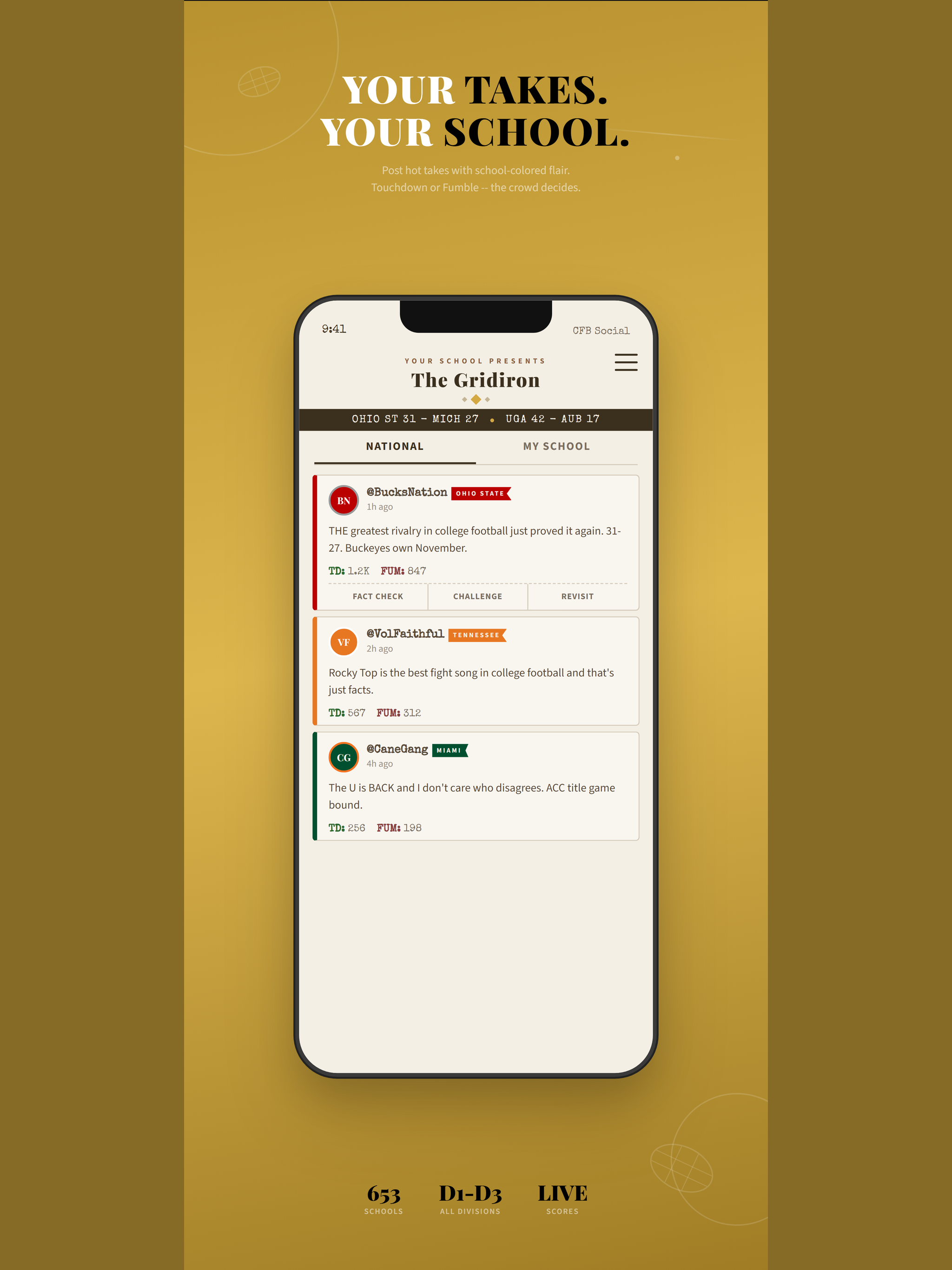 CFB Fan Zone & Scores