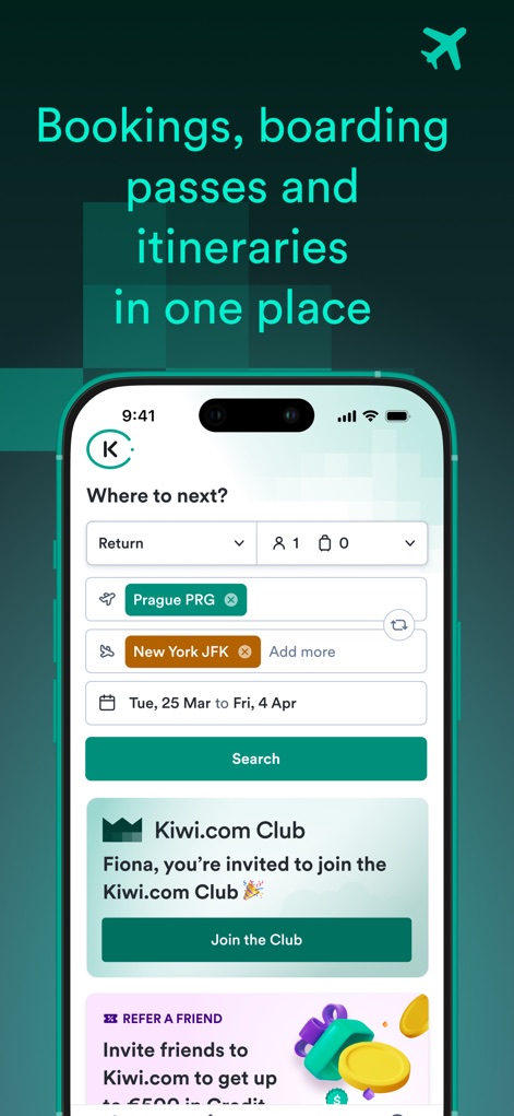 Kiwi.com: Book Cheap Flights - Buscas Simplificadas