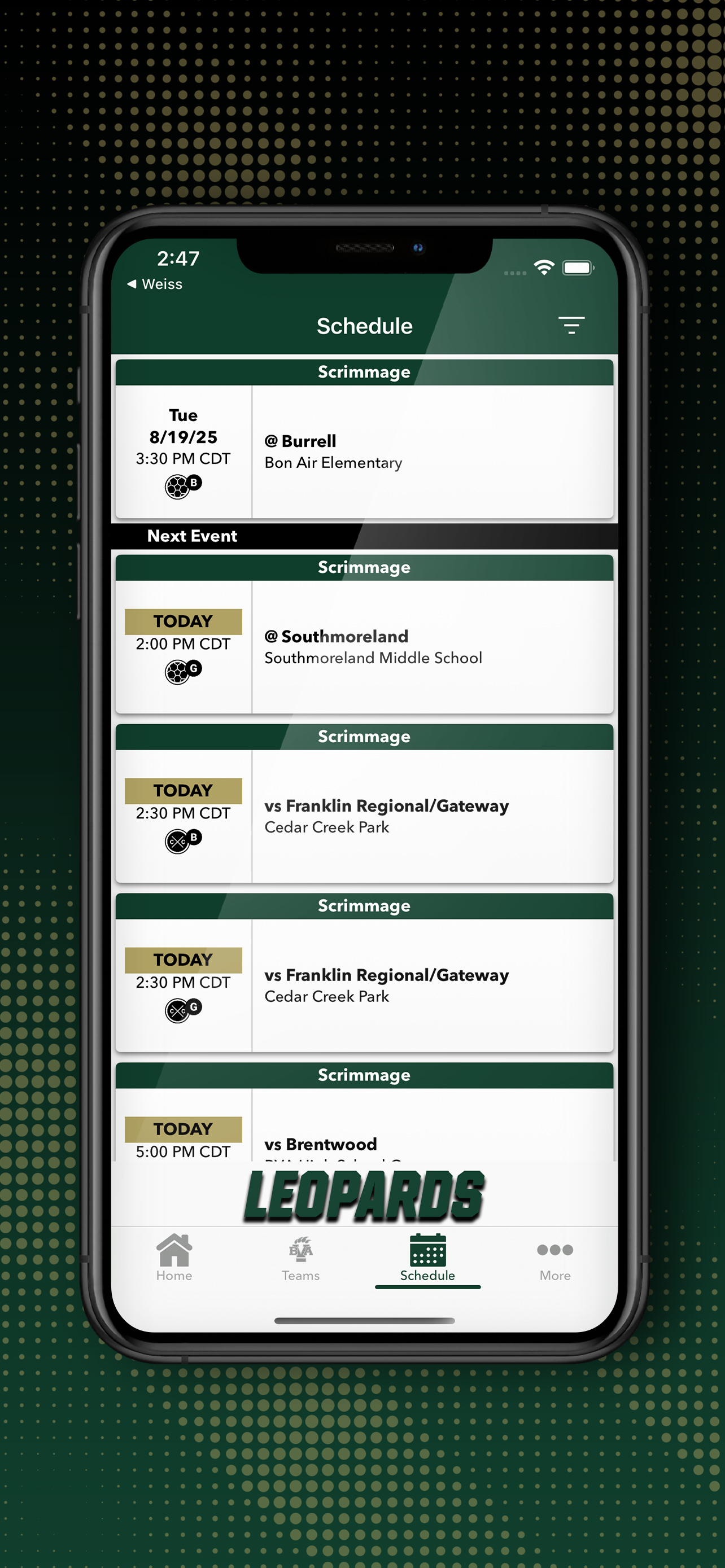 BVASD Leopard Athletics