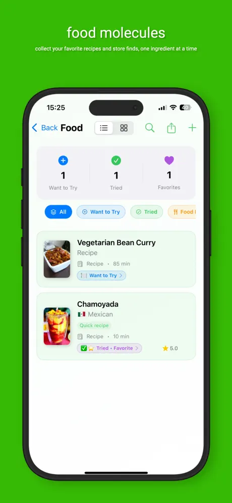 Moleculist 个人生活追踪与整理应用截图