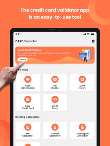 Credit Card Validator - NFC iPad screenshot