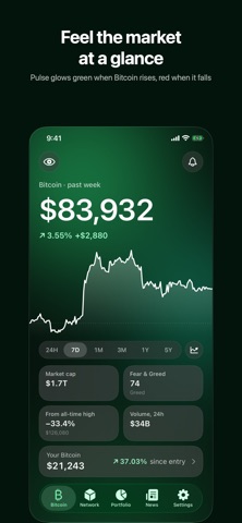 BitPulse: Bitcoin Price Widget Screenshot 1 of 10