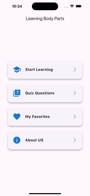 Body Parts Learning App screenshot 1
