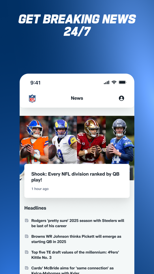 #7. NFL (iOS) 作者: NFL Enterprises LLC