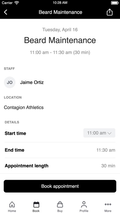 Contagion Athletics + Screenshot