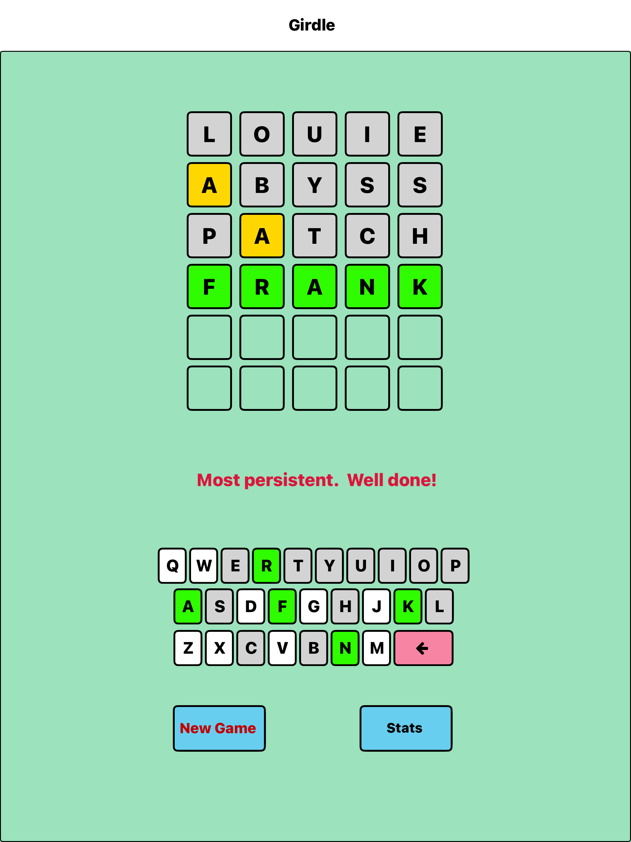 Girdle Game screenshot 5