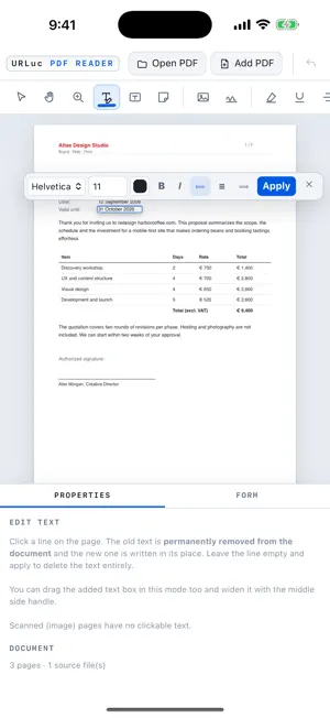 URLuc PDF Reader screenshot 1