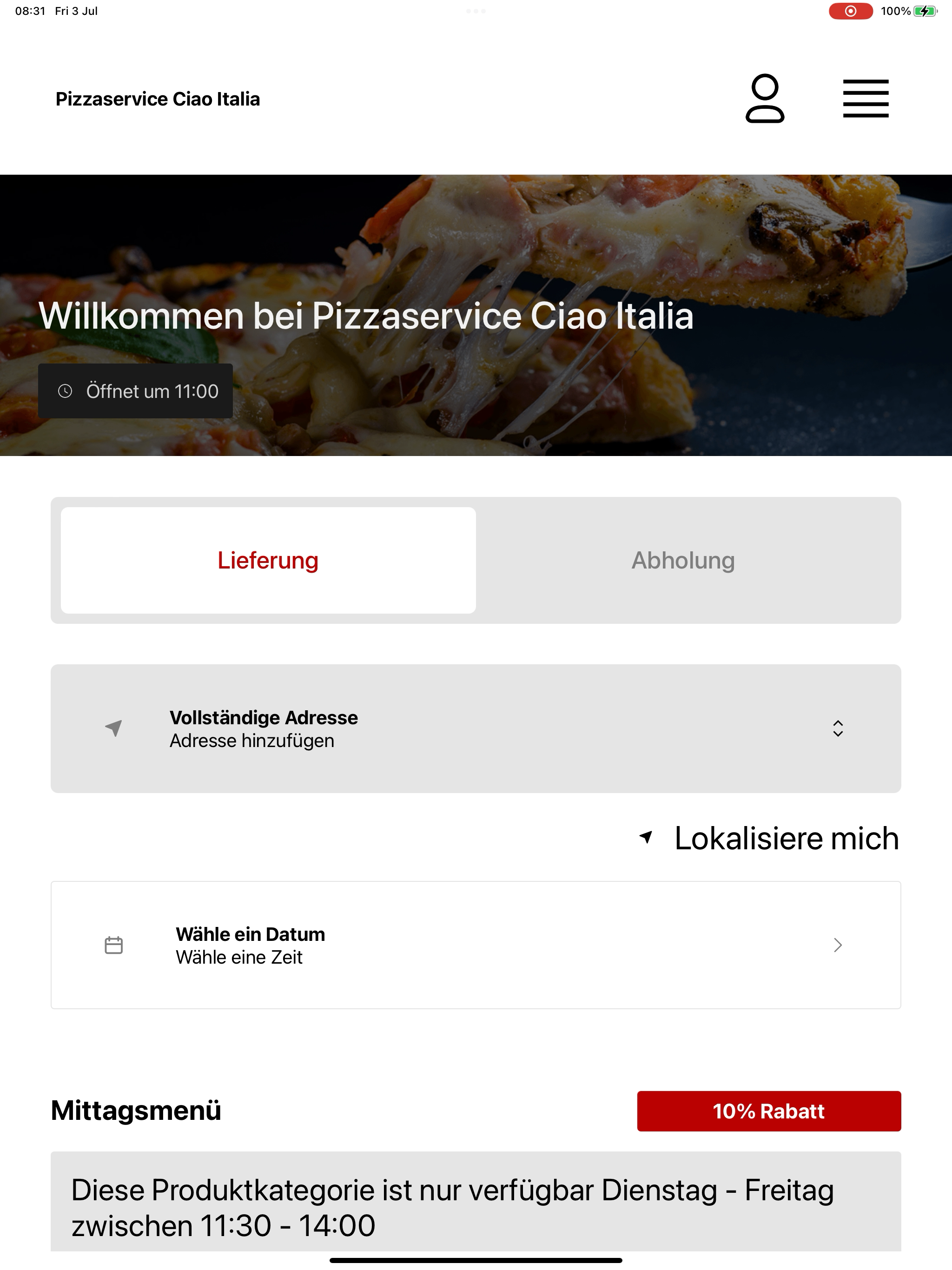 Pizzaservice Ciao Italia screenshot 5