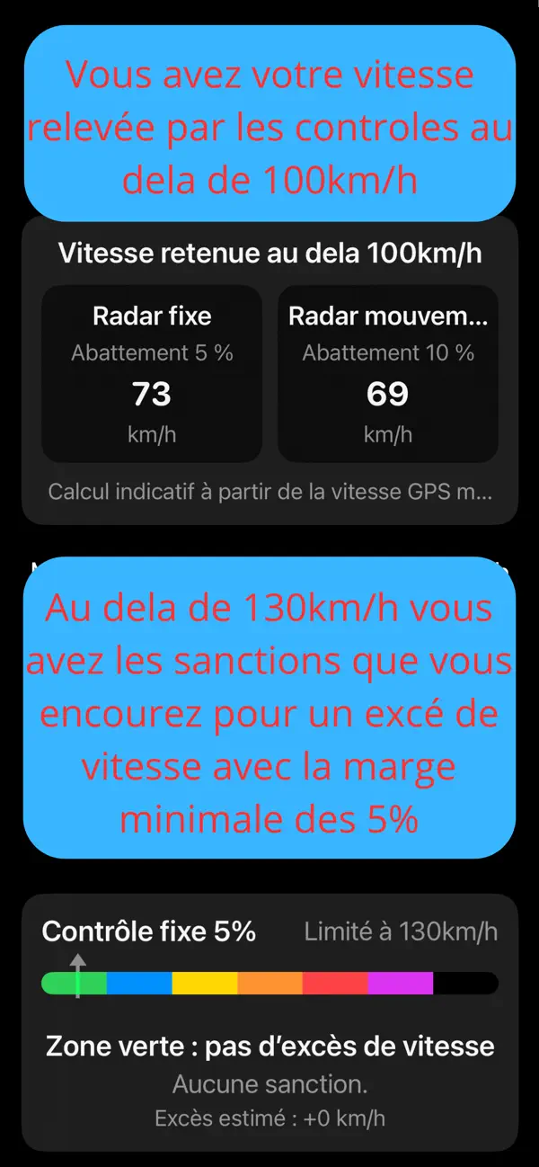 Screenshot #2 pour Vitesse Retenue Autoroute