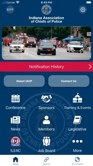 Indiana Assoc Chiefs of Police screenshot 1