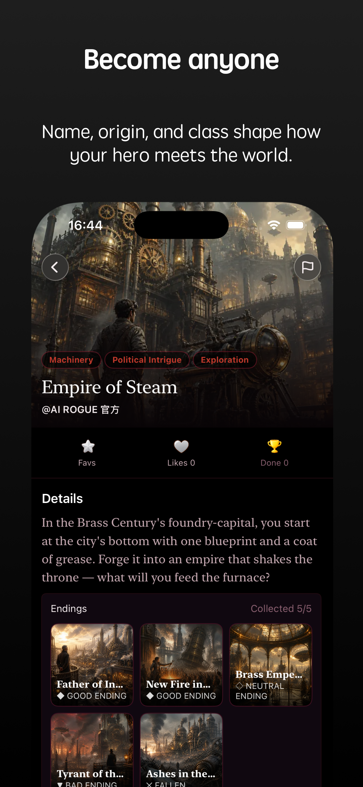 AI Rogue: Interactive Story