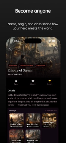 AI Rogue: Interactive Story iPhone screenshot