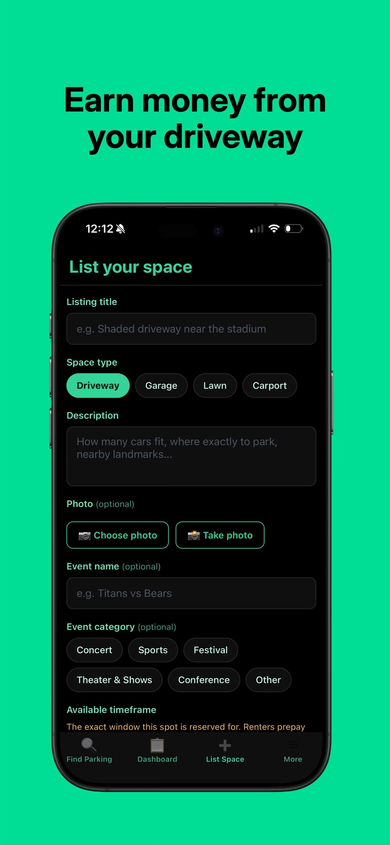 Parque: Event Parking screenshot 2
