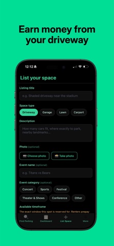 Parque: Event Parking iPhone screenshot