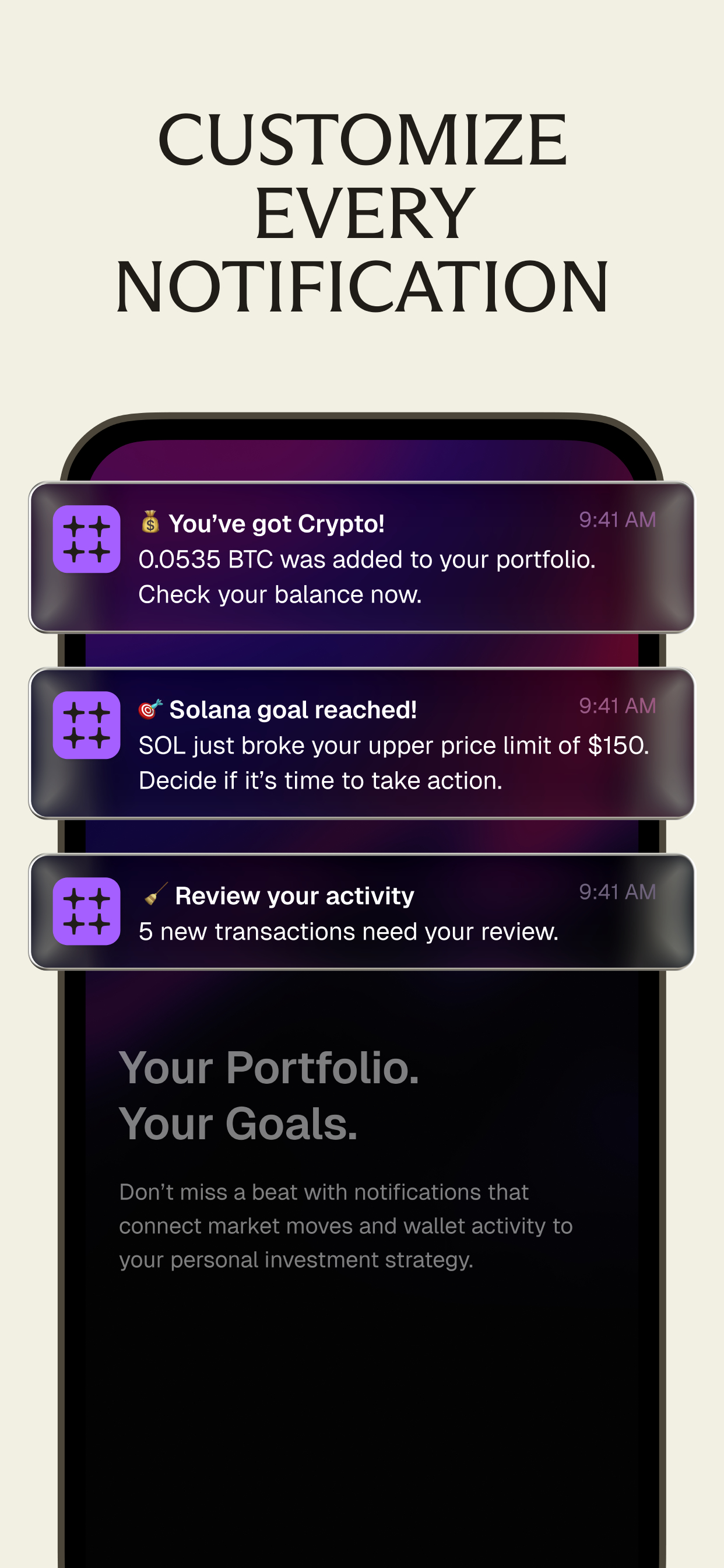 Summ: crypto portfolio tracker