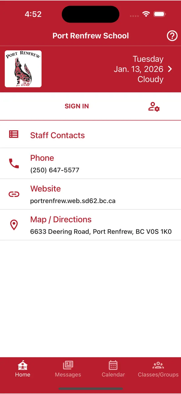 Screenshot #1 pour Port Renfrew School
