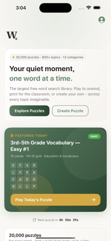 Word Search Universe iPhone screenshot