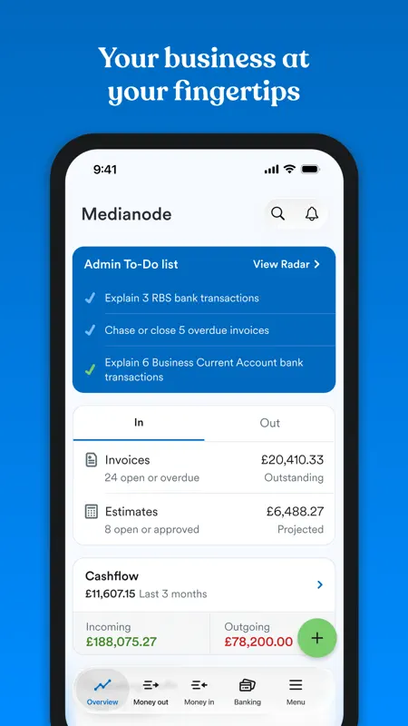 FreeAgent Mobile Accounting screenshot 1 of 8
