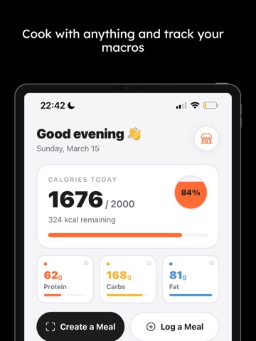 Munchify – AI Recipe & Tracker iPad screenshot
