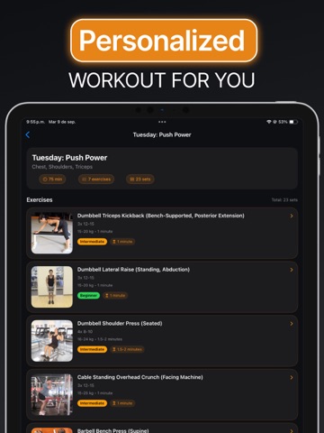 Gymeo - Personal Fitness Coach iPad screenshot 2