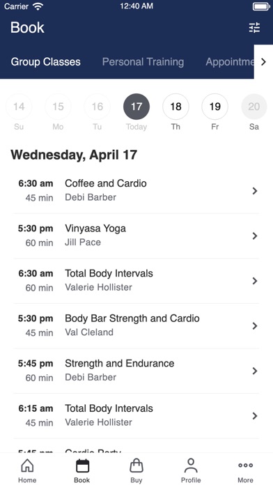 Vine Health and Fitness Screenshot