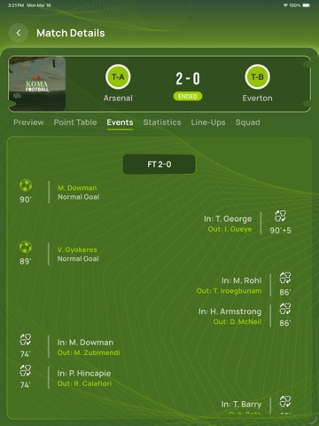 KOMA FOOTBALL iPad screenshot 3