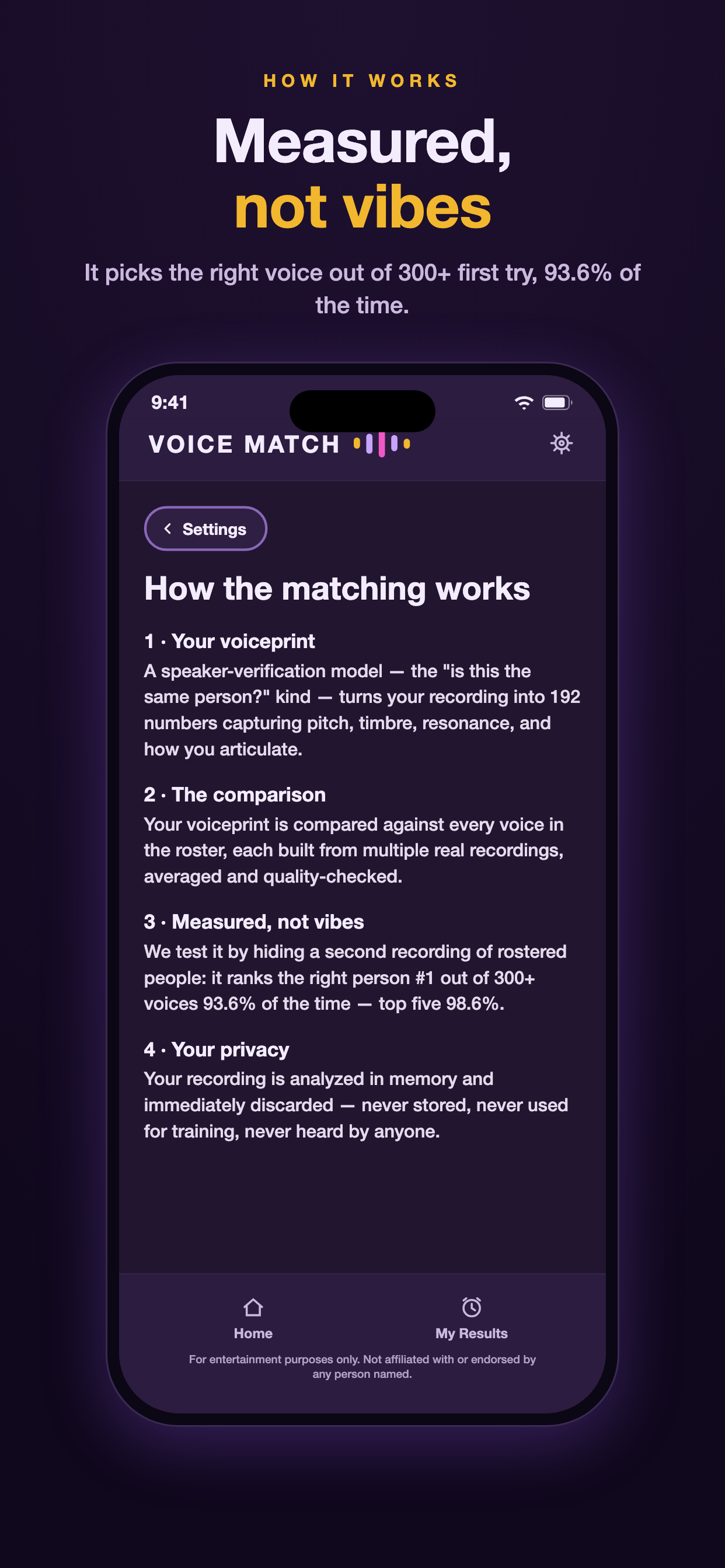 Voice Match: Famous Voice Twin screenshot 8
