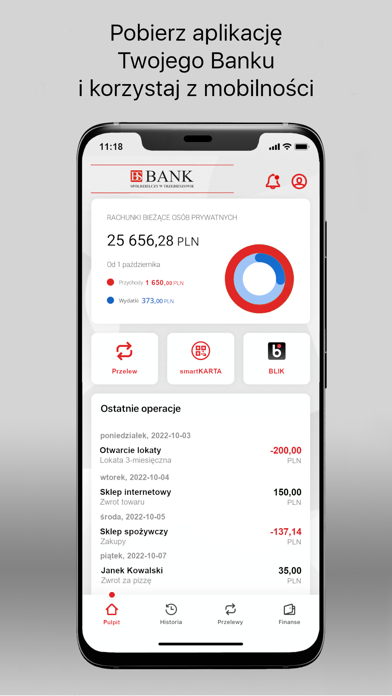 Nasz Bank BS Trzebieszów Screenshot