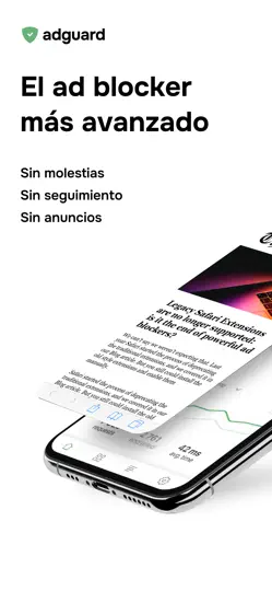 Captura de pantalla de AdGuard Ad Blocker Para Safari en iPhone 2