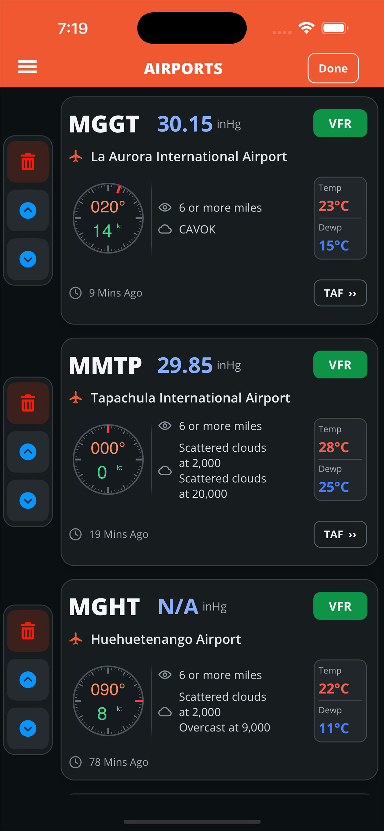 XDMetar - Metar & Taf screenshot 9