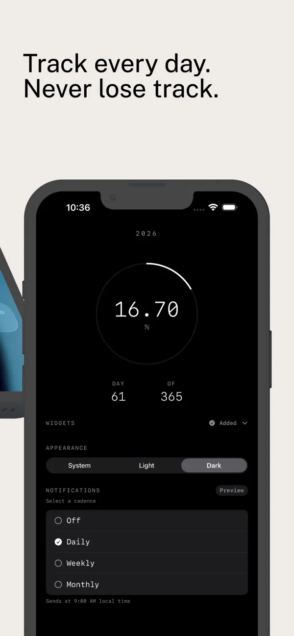 #3. Year Progress (iOS) Podle: Arjit Jaiswal