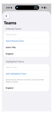 footballY screenshot