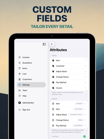 Invoice for Business iPad screenshot
