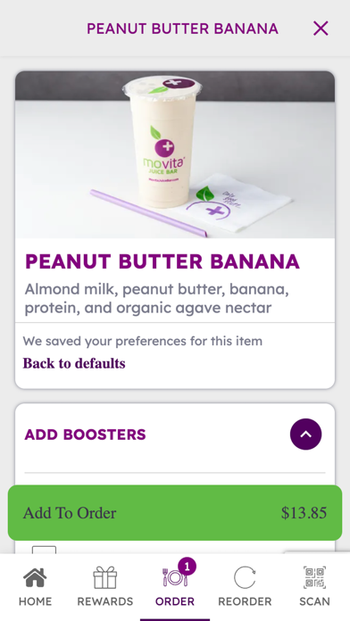 Movita Juice Bar Screenshot