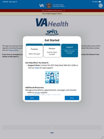 Share My Health Data iPad screenshot