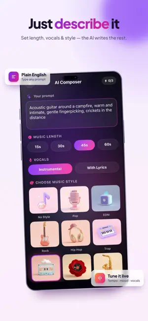 GenerateMusicApp screenshot 2