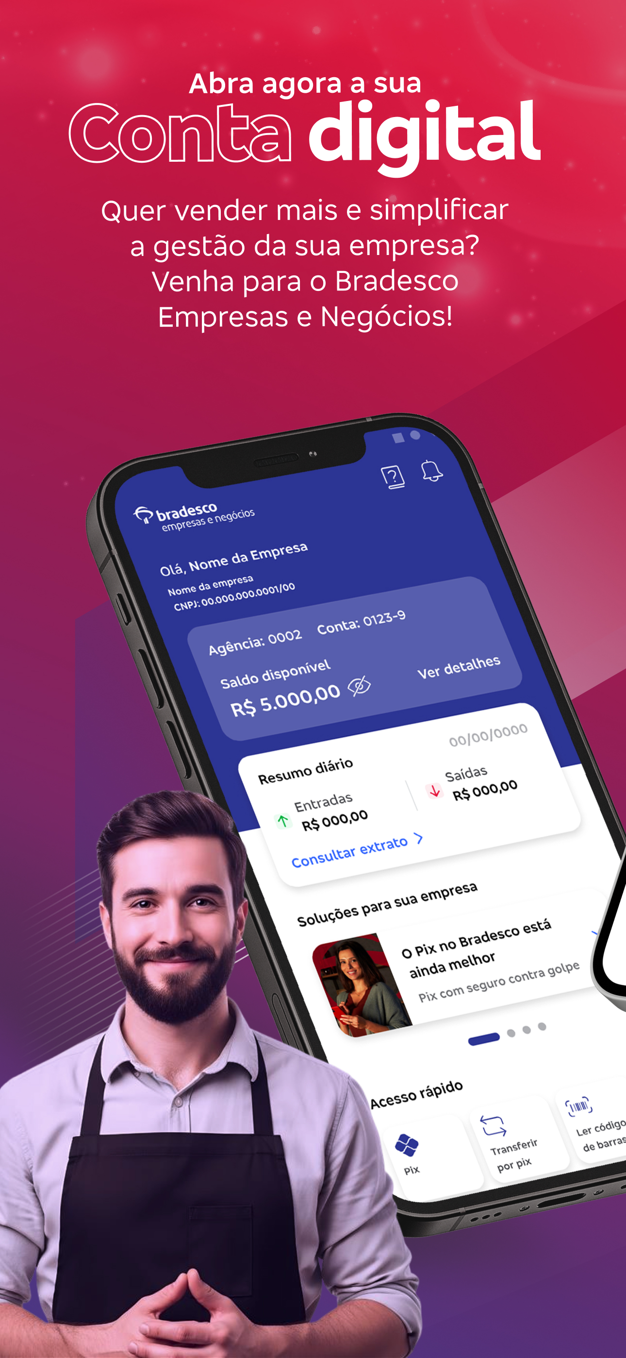 Bradesco Empresas: Conta PJ