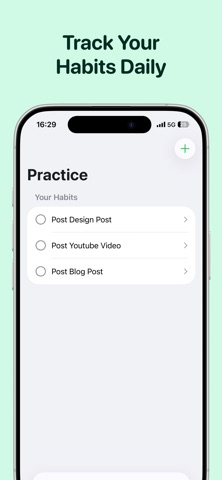Practice: Habit Tracker のスクリーンショット